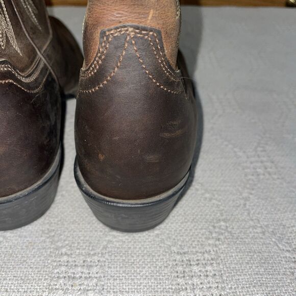 Ariat Men’s Western Boots Size 10 D Brown Leather Cowboy Rodeo Outdoors - Picture 12 of 12